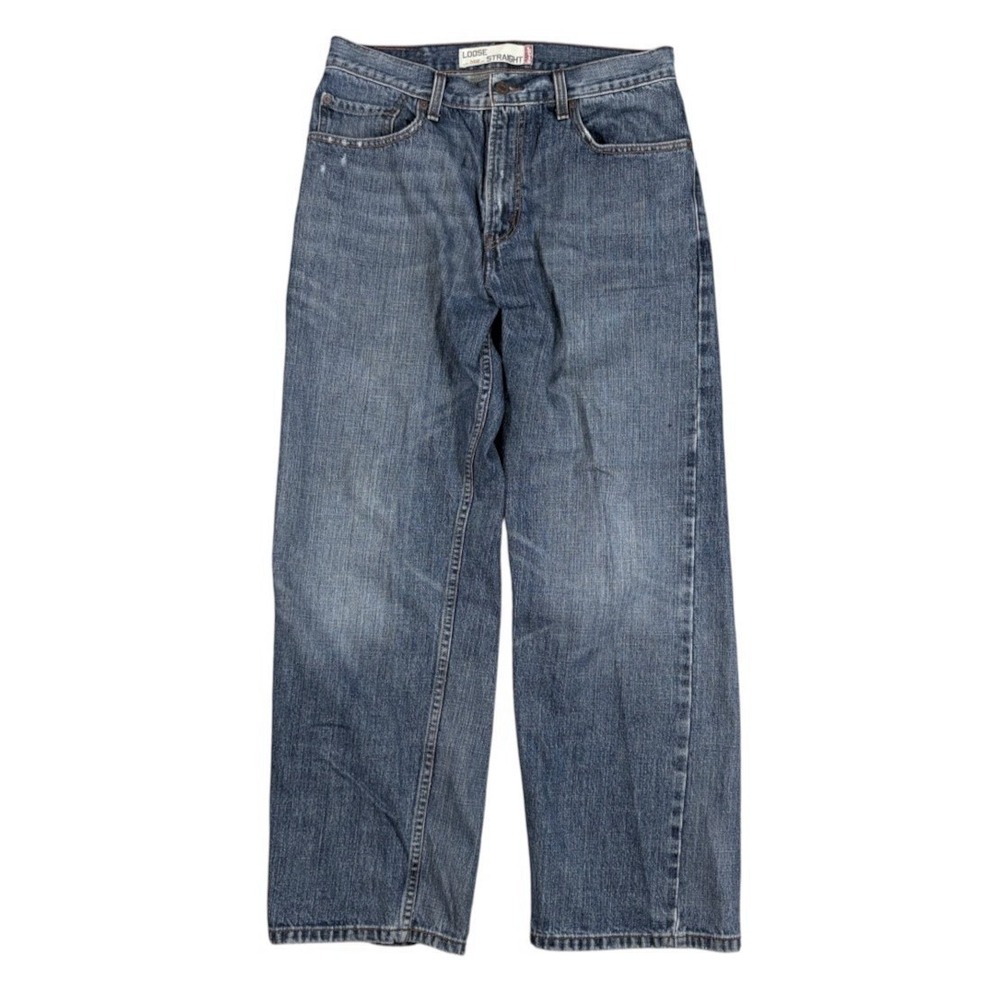 Vintage Levis 569 Jeans Mens 32x32(30) Loose Straight Fit Dark Blue Denim Baggy